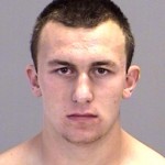 Johnny Manziel's mugshot, from June 2012, after a 
